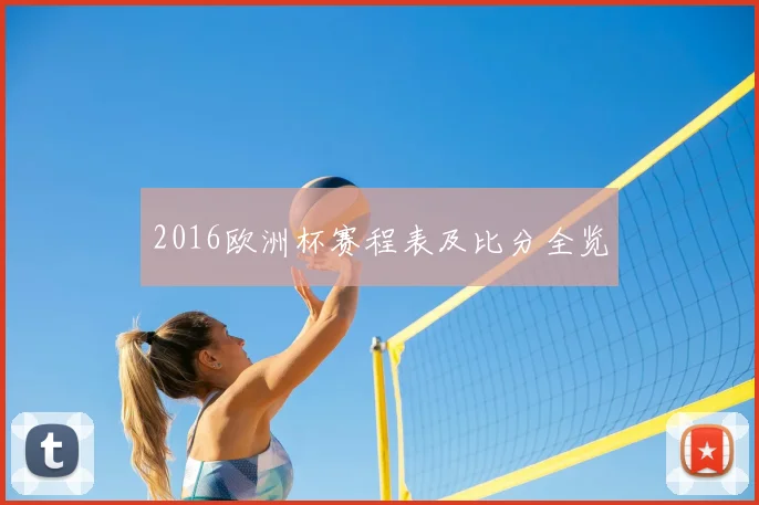 2016欧洲杯赛程表及比分全览
